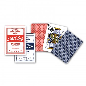 Piatnik Star Club Pokerio kortų kaladė 1 vnt. (raudona arba mėlyna)
